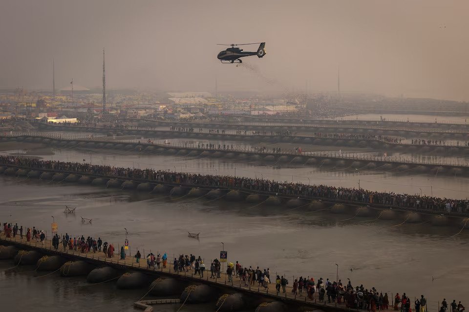 Tens of thousands take holy dip in India as Maha Kumbh festival begins