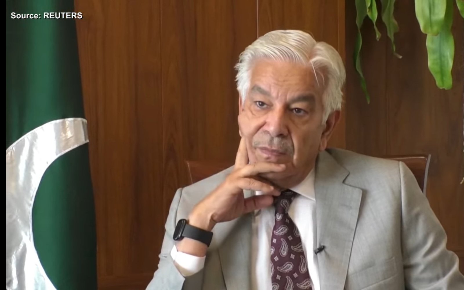 Pakistani defence minister Khawaja Asif