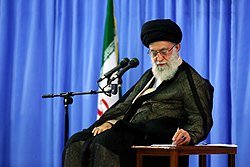 Ayatollah Ali Khamenei, the supreme leader of Iran.