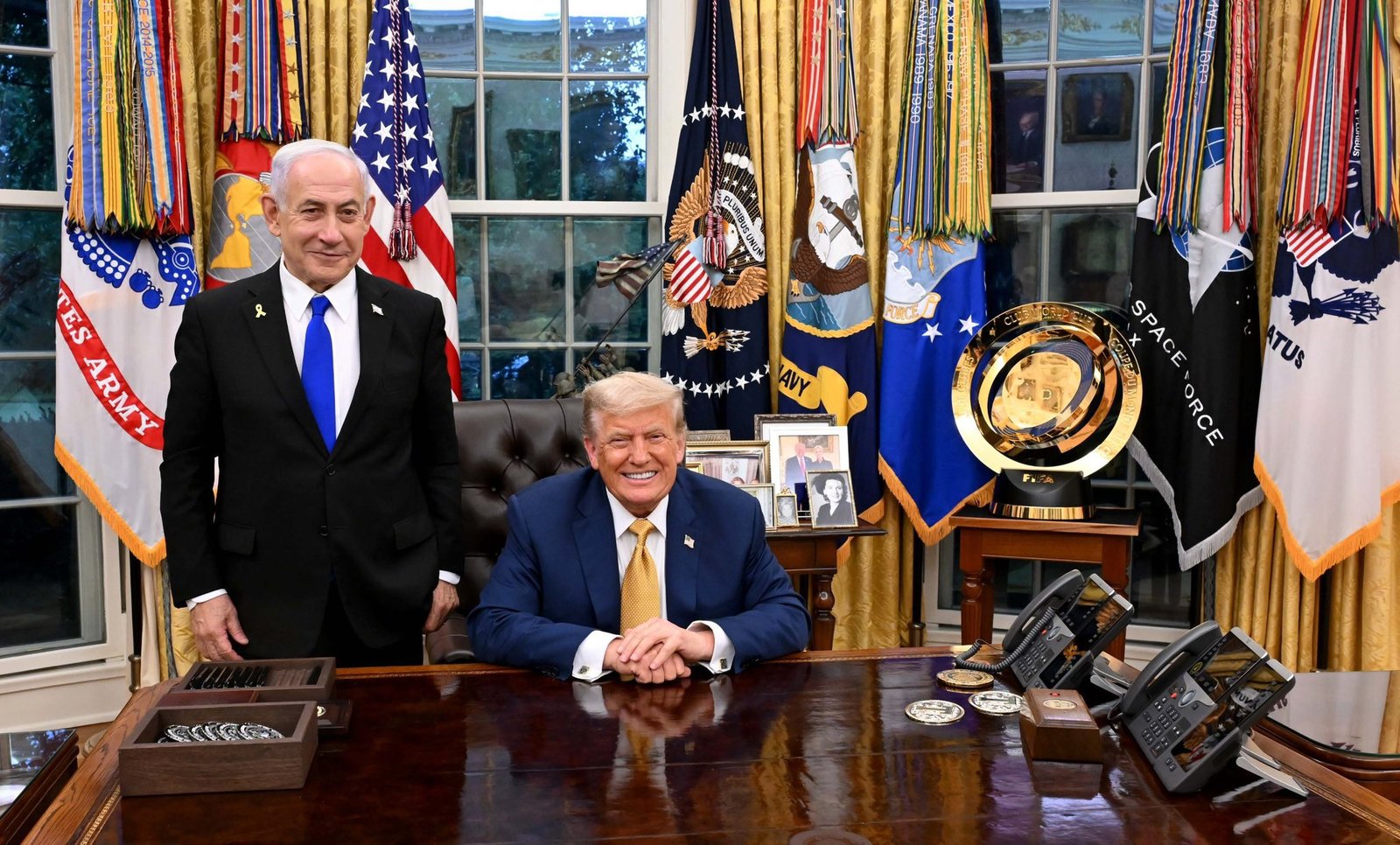 Israeli Prime Minister Benjamin Netanyahu and US President Donald Trump