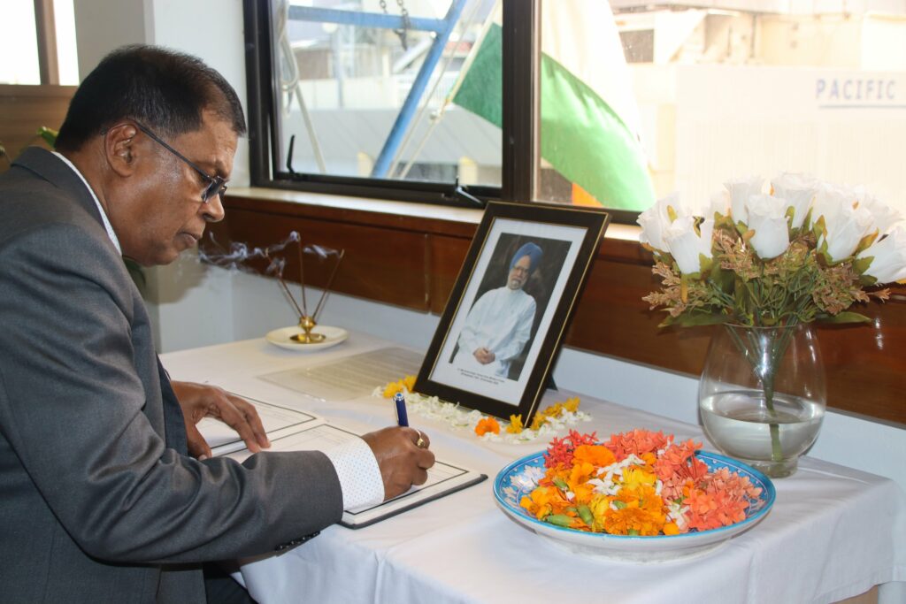 Fiji Deputy PM Biman Prasad visits Indian High Commission in Suva, offers condolence on death of Manmohan Singh