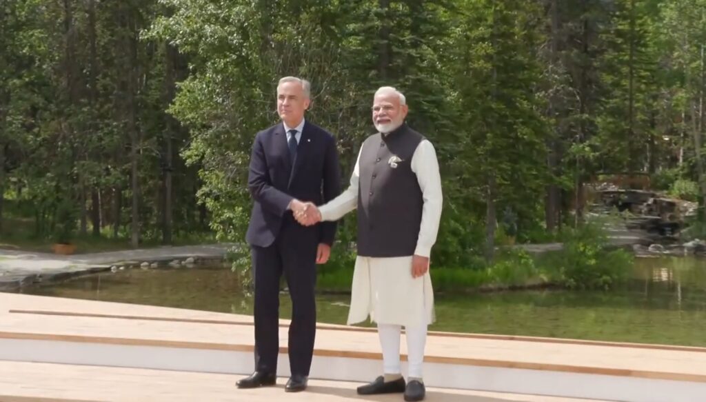 Indian PM Modi welcomed by Canadian PM Carney in Kananaskis, arrives for G7 summit