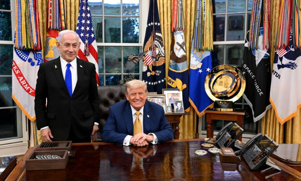 Israeli Prime Minister Benjamin Netanyahu and US President Donald Trump